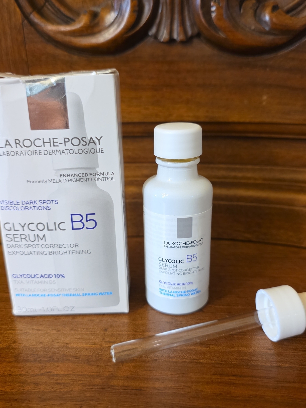 La Roche-Posay Glycolic B5 Serum Dark Spot Corrector, 1oz--NIB